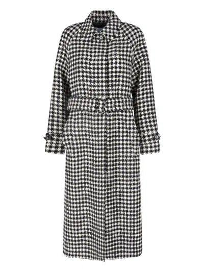 Lardini Tailored Wool-blend Jacket For Women In Black
