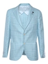 Lardini Special Plaid-check Blazer In Multicolor