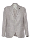 Lardini Tartan Single-breasted Blazer In Multicolor