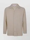 Lardini Textured Fabric Knit Jacket In Neutral