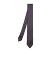Lardini Geometric-pattern Silk Tie In Purple