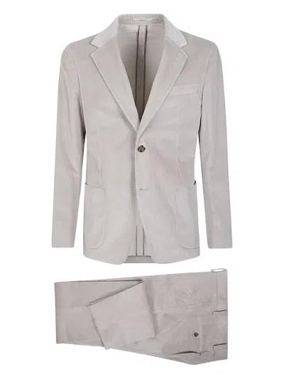 LARDINI TEXTURED SINGLE-BREASTED SUIT