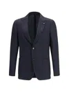 Lardini Single-breasted Blazer In Blue