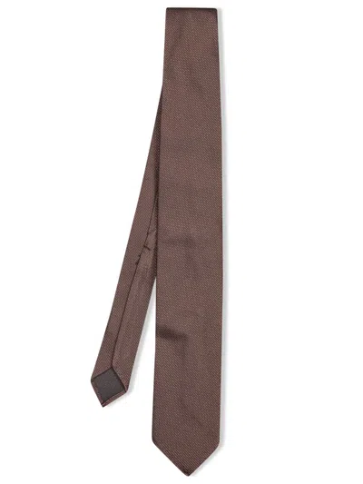 Lardini Ties In Brown