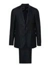 Lardini Pinstriped Single-breasted Suit In Azul