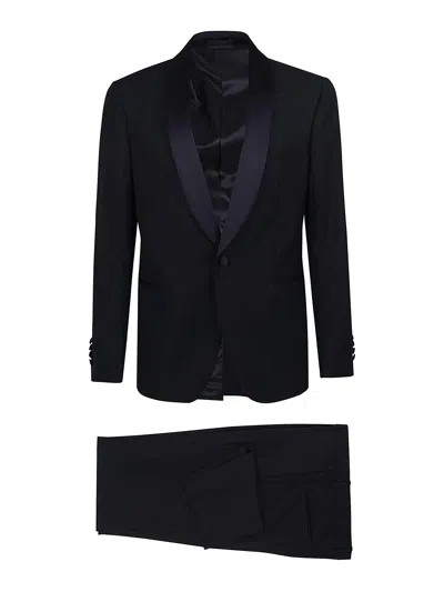 LARDINI BLUE SMOKING SUIT