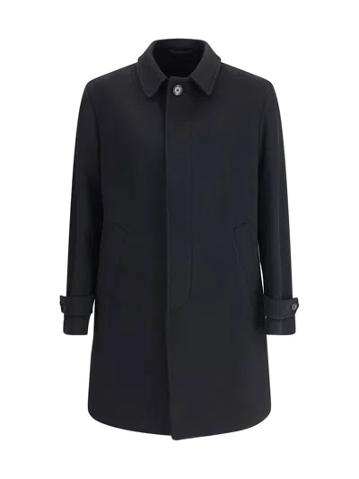 Lardini Trench Coats In Black