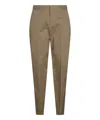 Lardini Relaxed Fit Trousers With Pockets And Loops In Beige