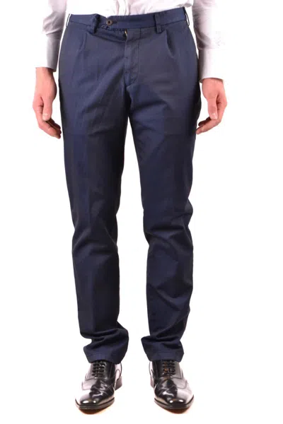 Lardini Tailored Blue Trousers With Straight Leg Design