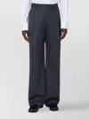 Lardini Trousers Wide Leg Front Pleats In Gray