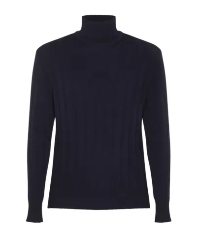 Lardini Turtleneck Sweater In Black
