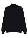 Lardini Turtleneck Sweater Long Sleeves In Black