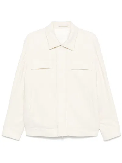 Lardini Tweed Jacket In Neutrals