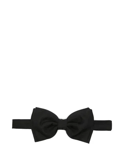 Lardini Glitter-detail Bow Tie In Black