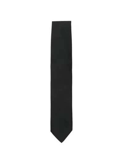 Lardini Twill Tie In Black