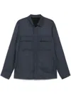 Lardini Twill-weave Shirt In Blue