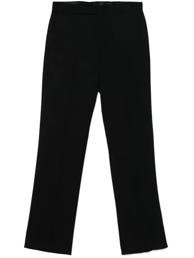 Lardini Twill-weave Trousers In Black