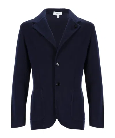 Lardini Two-button Patch-pocket Blazer In Black