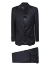 Lardini Two-button Wool Suit In Blue