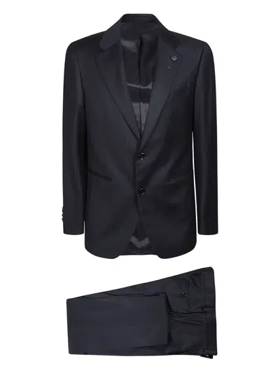LARDINI TWO-BUTTON WOOL SUIT