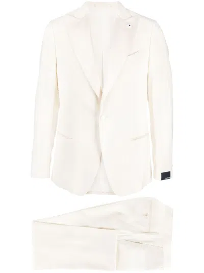 Lardini Two-piece Single-breasted Suit In Neutrals