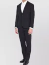 Lardini Two-piece Wool Blend Suit In Black