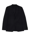 Lardini Structured Blue Blazer With Tailored Fit In Blue