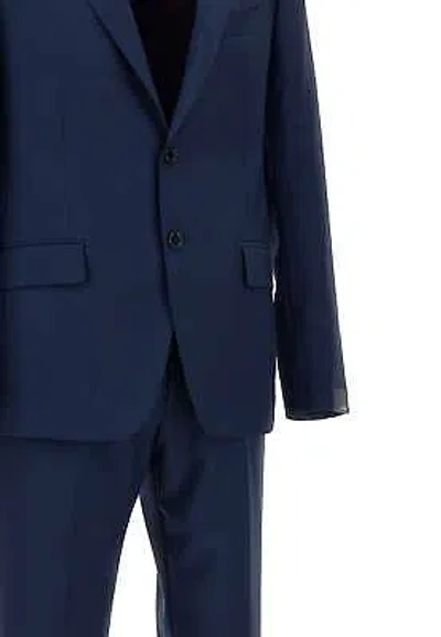 Pre-owned Lardini Two-piece Wool Suit In Blue