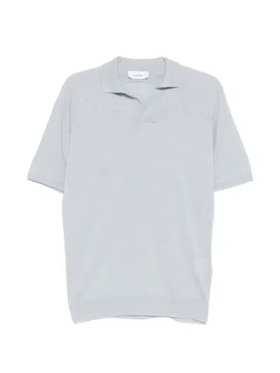 Lardini V-neck T-shirt In Blue