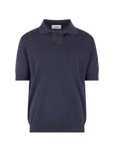 Lardini V-neck T-shirt In Blue