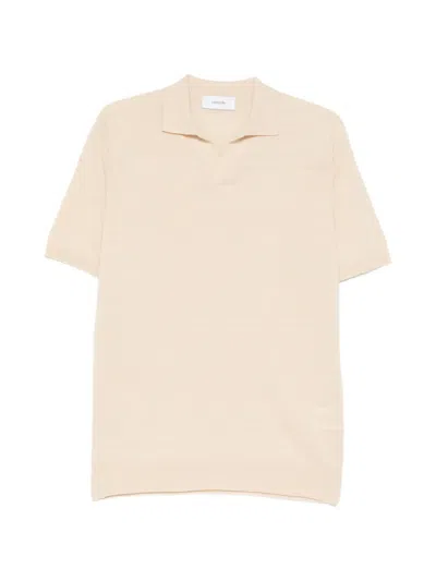 Lardini V-neck T-shirt In Neutral