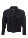 Lardini Dapper Blue Cotton Jacket For Men