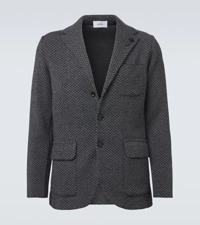 Lardini Virgin Wool Blazer In Gray