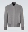 Lardini Relaxed Fit Jacket Ribbed Trims In Gray