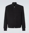 Lardini Virgin Wool Bomber In Black