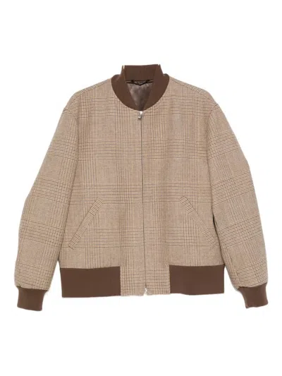 LARDINI VIRGIN WOOL BOMBER JACKET