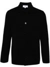 Lardini Collared Cotton Jacket With Multiple Pockets In Black