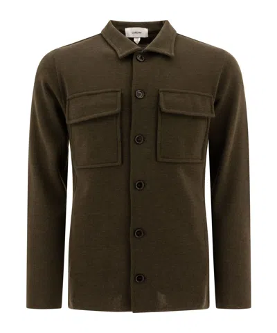 Lardini Virgin Wool Cardigan In Black