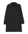 Lardini Single-breasted Cashmere Coat In Black