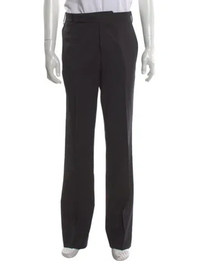 Pre-owned Lardini Virgin Wool Dress Pants In Gray