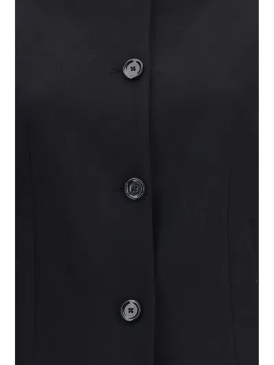 Lardini Virgin Wool Fleece Jacket In Black