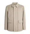 Lardini Virgin Wool Jacket In Beige