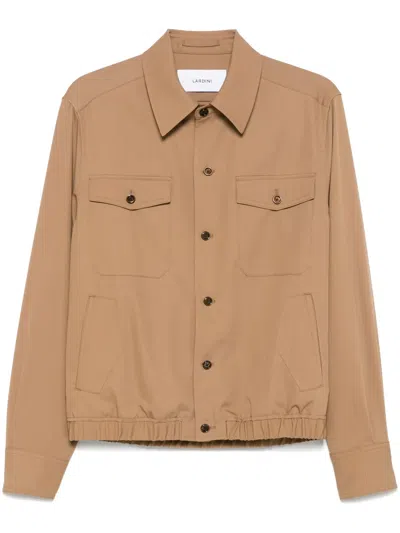 Lardini Virgin-wool Jacket In Brown