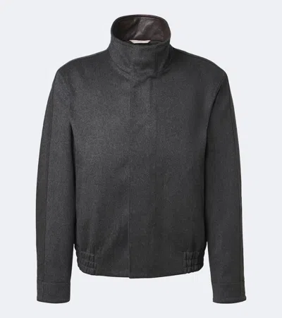 Lardini Virgin Wool Jacket In Gray