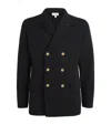 Lardini Virgin Wool Knitted Blazer In Black