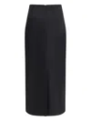 Lardini Virgin Wool Midi Skirt