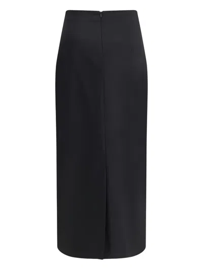 Lardini Virgin Wool Midi Skirt