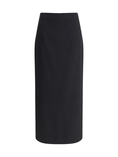 LARDINI VIRGIN WOOL MIDI SKIRT