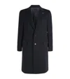 Lardini Grey Single-breasted Coat With Classic Lapels In Wool Man In Black