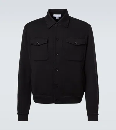Lardini Virgin Wool Overshirt In Black